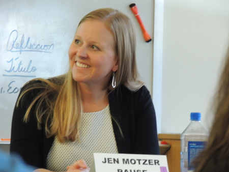 Jen Presenting at Aspen High School, October 2015